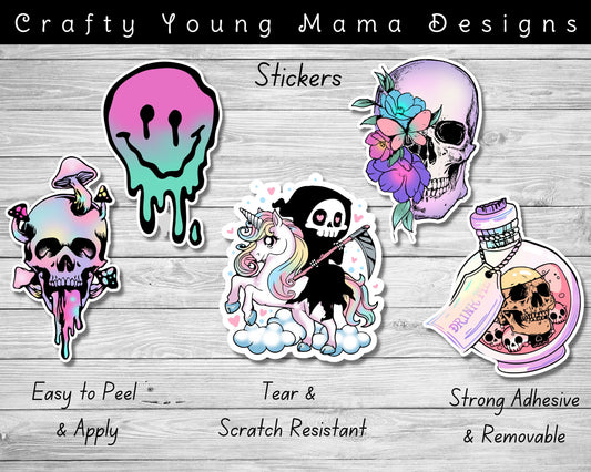 Magic Spooky Stickers  - Matte Vinyl Waterproof Stickers