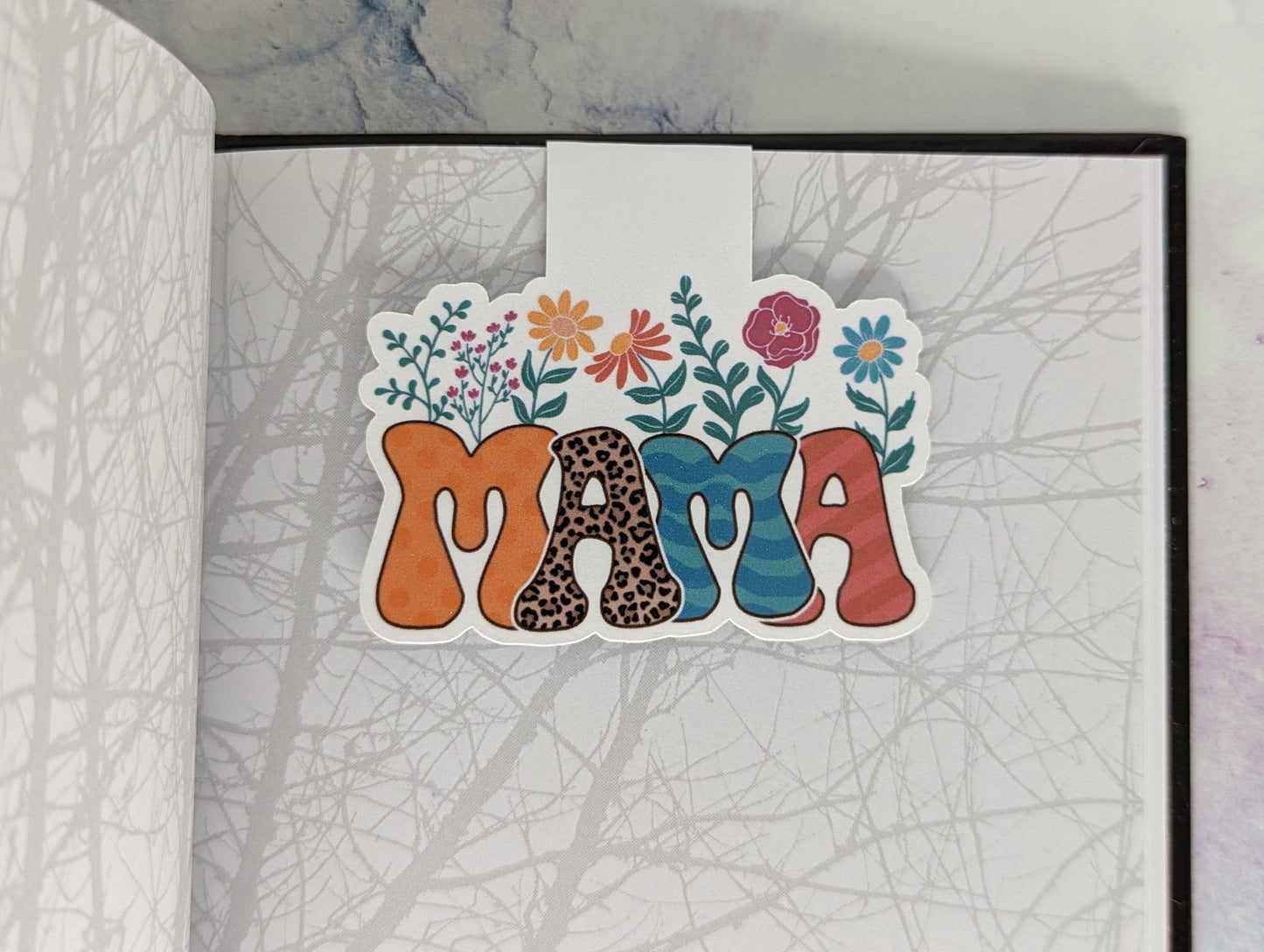 Floral Mama Magnetic Bookmark