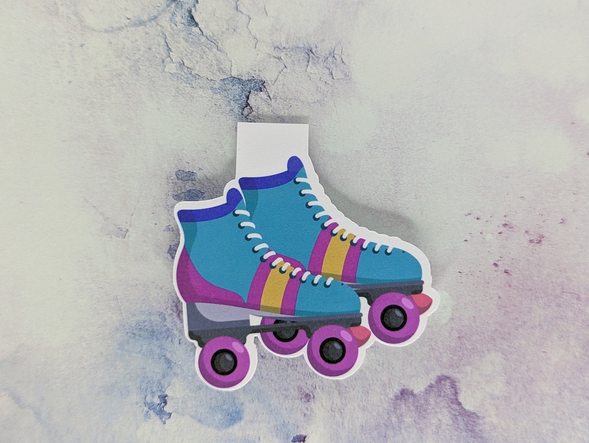 90's Roller Skates Magnetic Bookmark