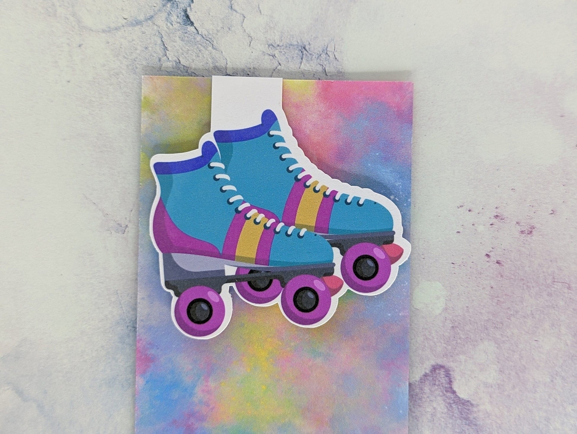 90's Roller Skates Magnetic Bookmark