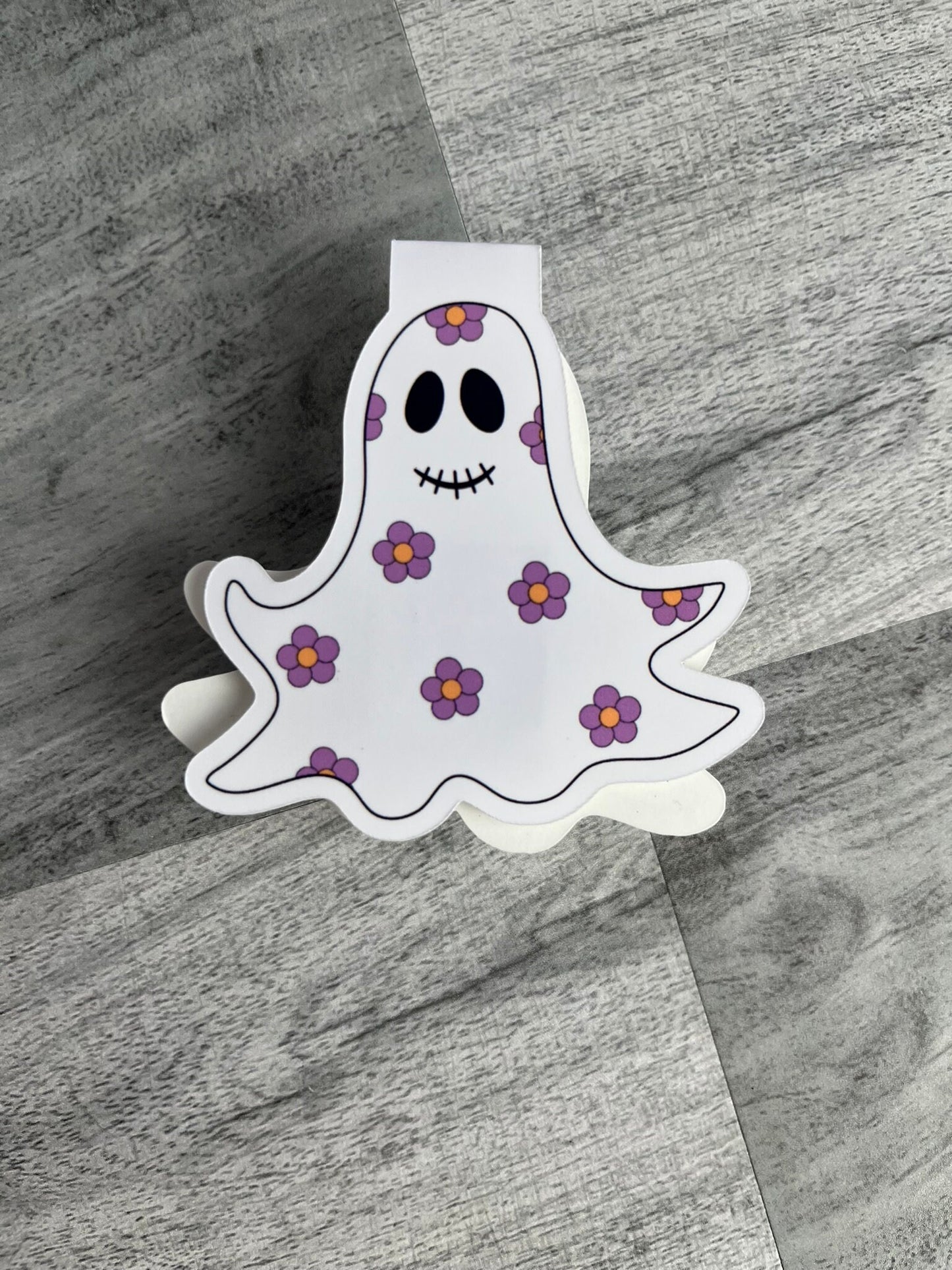 Hippie Ghost Magnetic Bookmark - Book Lover - Planner Bookmark - Page Saver - Bookish - Gift